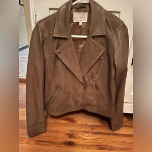 Lucky Brand leather jacket. Like new! Size medium